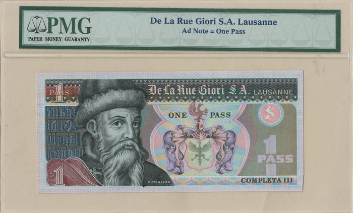 Switzerland - Ad Note PMG Graded - Foreign Paper Money